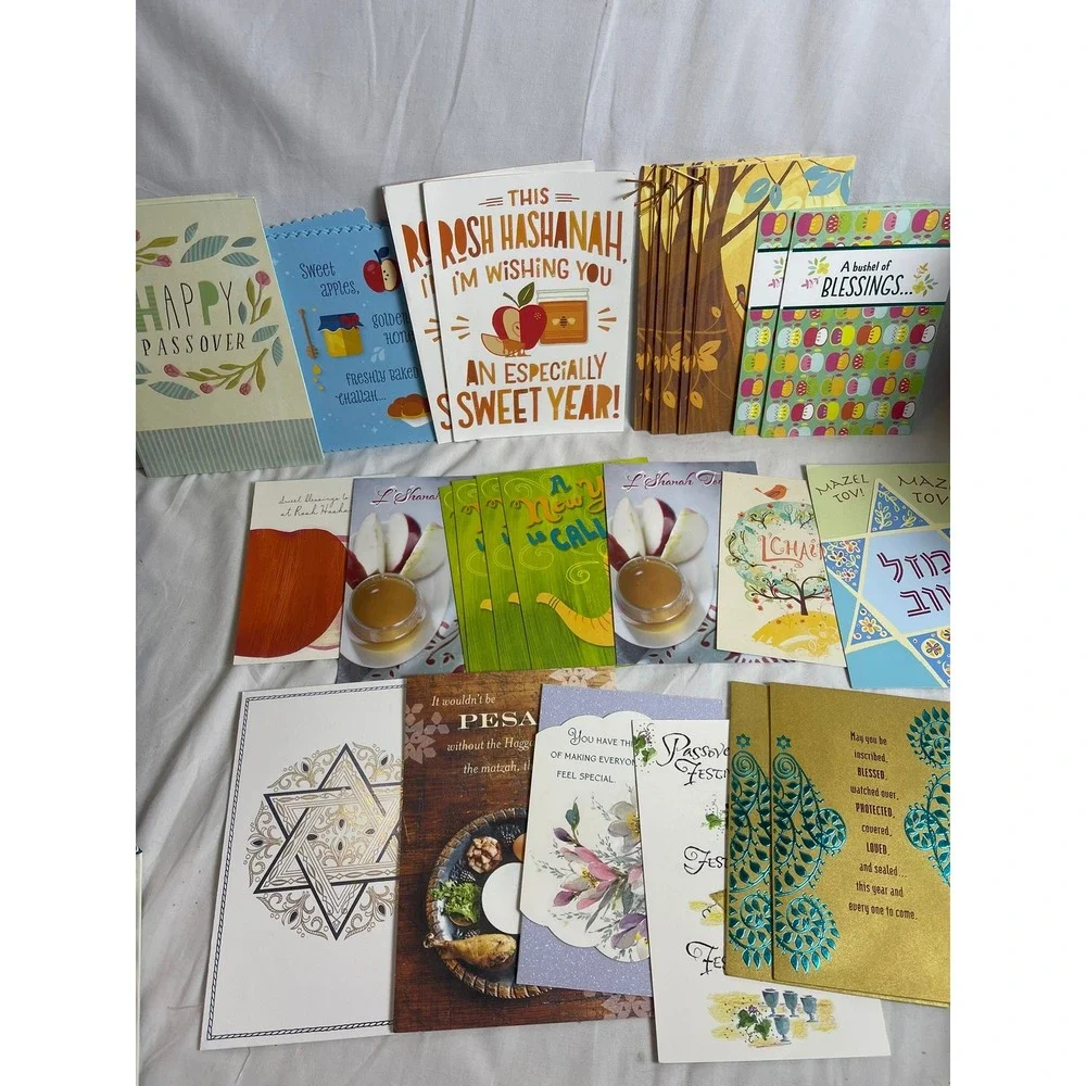 Bulk Greeting Card Lot Rosh Hashanah Passover Mazel Tov‎ Birthday Wedding 50+pc